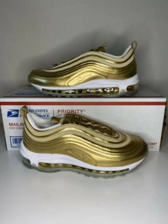 Nike air max 97 qs gold medal tokyo olympics edition cj0625 700 womens size 7.5