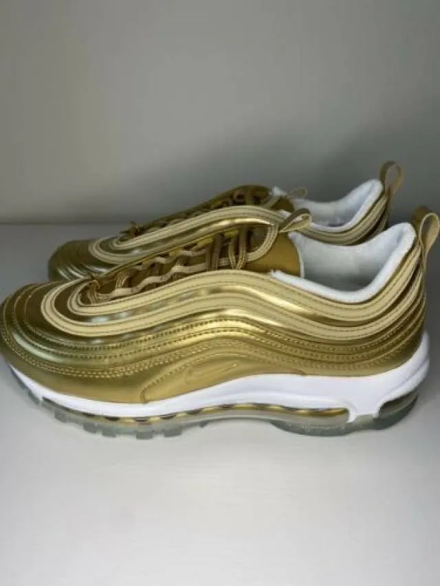 Nike air max 97 qs gold medal tokyo olympics edition cj0625 700 womens size 7.5