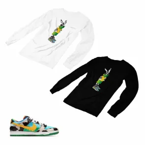 Nike Dunk Ben Jerry’s Matching Custom Designed Long Sleeve T shirt ND 1-2-3