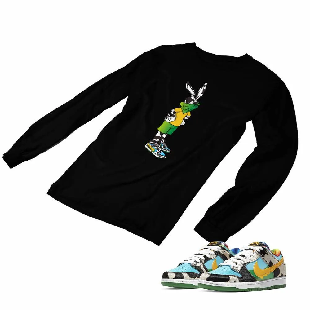 Nike Dunk Ben Jerry’s Matching Custom Designed Long Sleeve T shirt ND 1-2-3