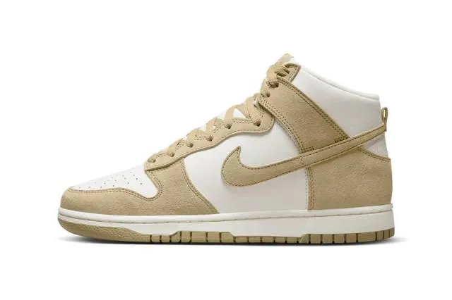 Nike dunk high tan suede