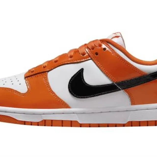 Nike dunk low halloween 2022 white orange patent