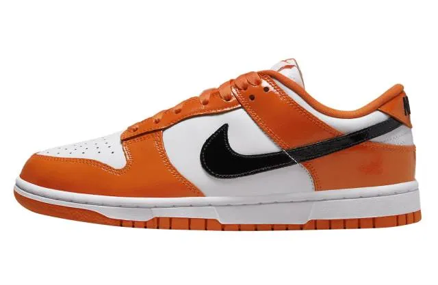 Nike dunk low halloween 2022 white orange patent