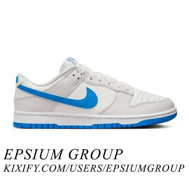 Nike dunk low (photo blue/ summit white/ photo blue/ platinum tint/ white) men us 8-13 dv0831-108