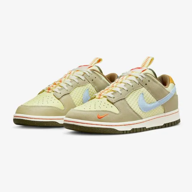 Nike dunk low retro (cartoon/ alabaster/ celestine tan blue/ sail/ yellow) men us 8-13 dx6038-741