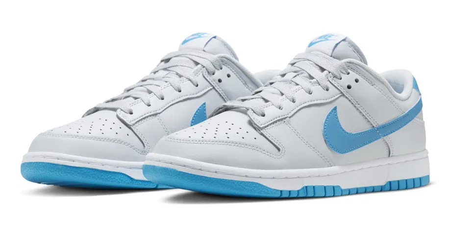 NIKE DUNK LOW RETRO PURE PLATINUM BLUE LIGHTNING (M)