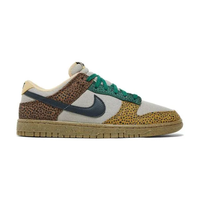 Nike dunk low (safari golden moss/ cacao wow/ off noir/ gorge green) men us 8-13 dx2654-200