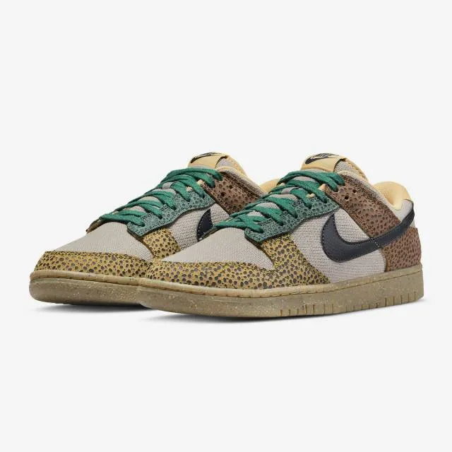 Nike dunk low (safari golden moss/ cacao wow/ off noir/ gorge green) men us 8-13 dx2654-200