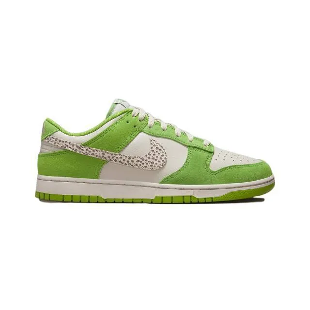 Nike dunk low safari swoosh (chlorophyll/ green/ cave stone/ light iron ore/ cave stone) men us 8-13