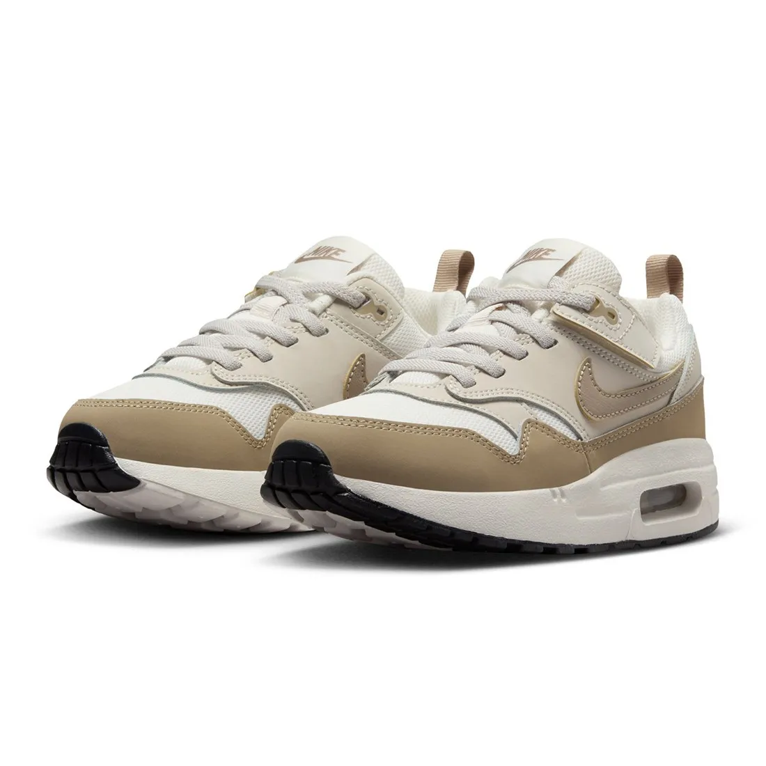 Nike Little Kids Air Max 1 Easyon (phantom / khaki-lt orewood brn-black)