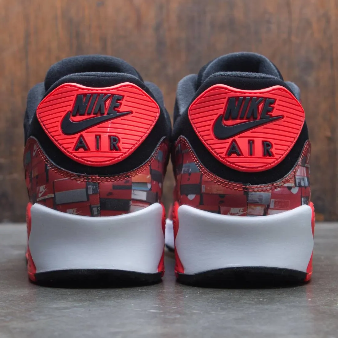 Nike Men Air Max 90 Atmos Print (black / bright crimson-white)