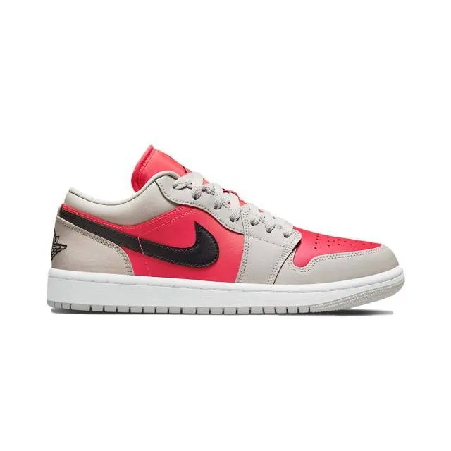 Nike women's air jordan 1 low (light iron ore siren red/ light ir