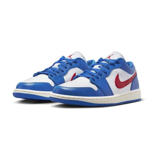 Nike women's air jordan 1 low (sport blue gym red/ white/ sail) sizes 6-10 dc0774-416