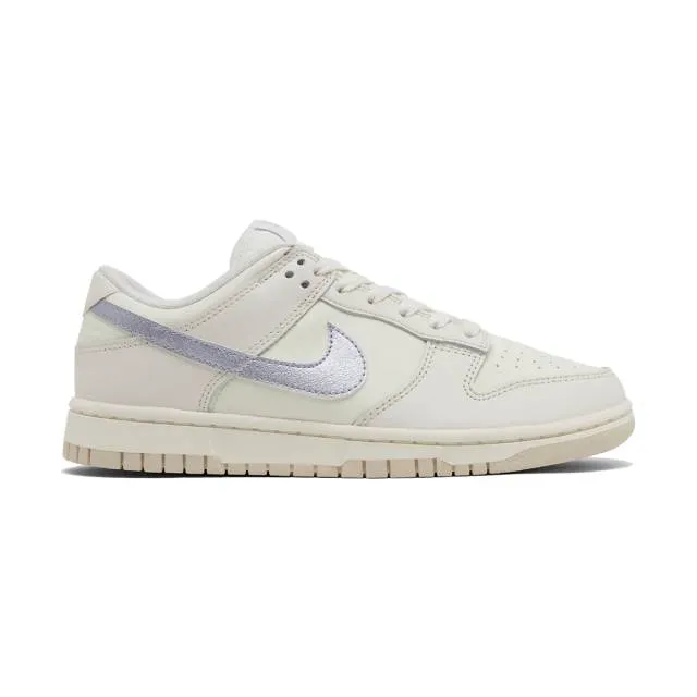 Nike women's dunk low ess (sail oxygen purple/ white/ sail/ oxygen purple/ phantom) sizes 6-10 dx593