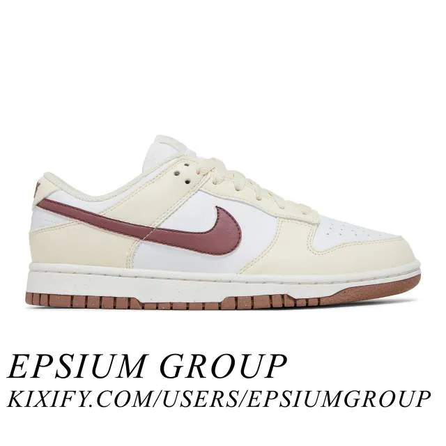 Nike women's dunk low next nature (coconut mauve/ coconut milk/ smokey mauve/ summit white) sizes 5-12 dd1873-103