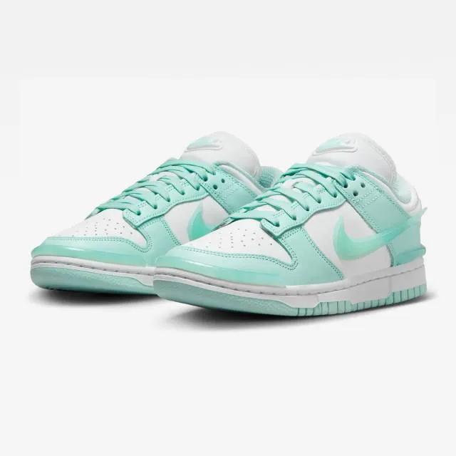 Nike women's dunk low twist (jade ice/ summit white/ jade ice) men us 8-13 dz2794-101