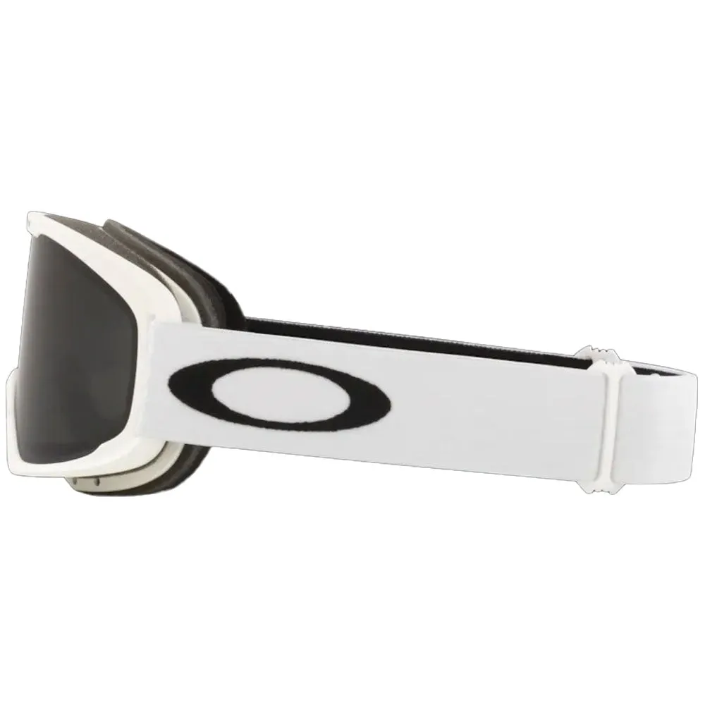 Oakley O Frame 2.0 Pro M Snow Goggles - White With Dark Grey Lens