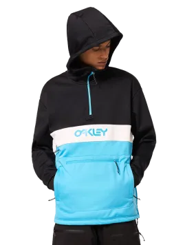 Oakley Tnp Nose Grab Softshell Hoodie - Black/Bright Blue