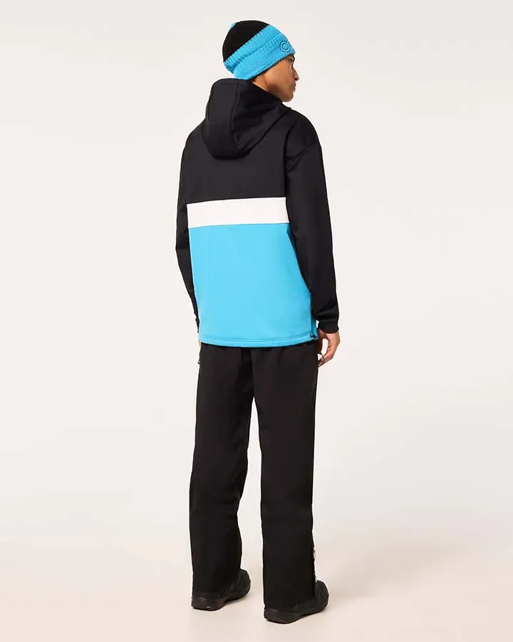 Oakley Tnp Nose Grab Softshell Hoodie - Black/Bright Blue