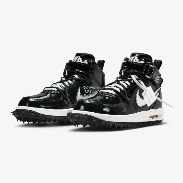 Off-white x nike air force 1 mid (sheed/ black/ white) men u