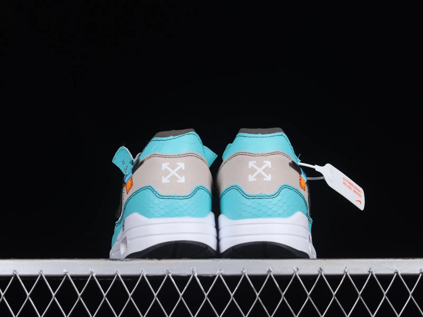 Off-White x Nike Air Max 1 Blue Black Grey AA7293-009