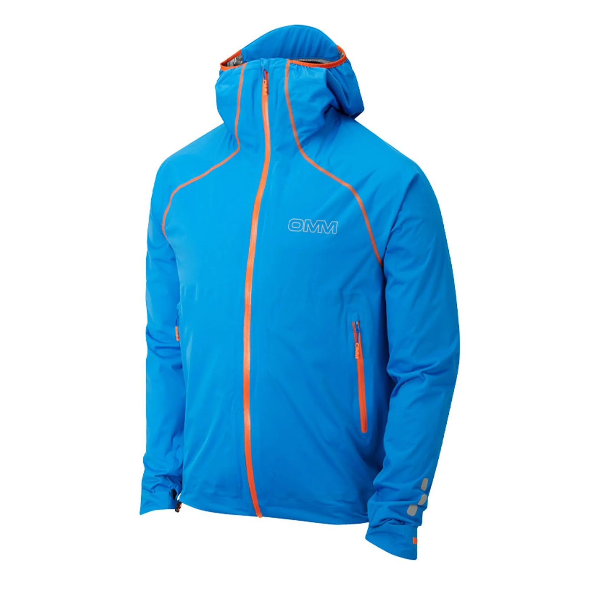 OMM  Kamleika Mens Waterproof Running Jacket with Stretch Blue