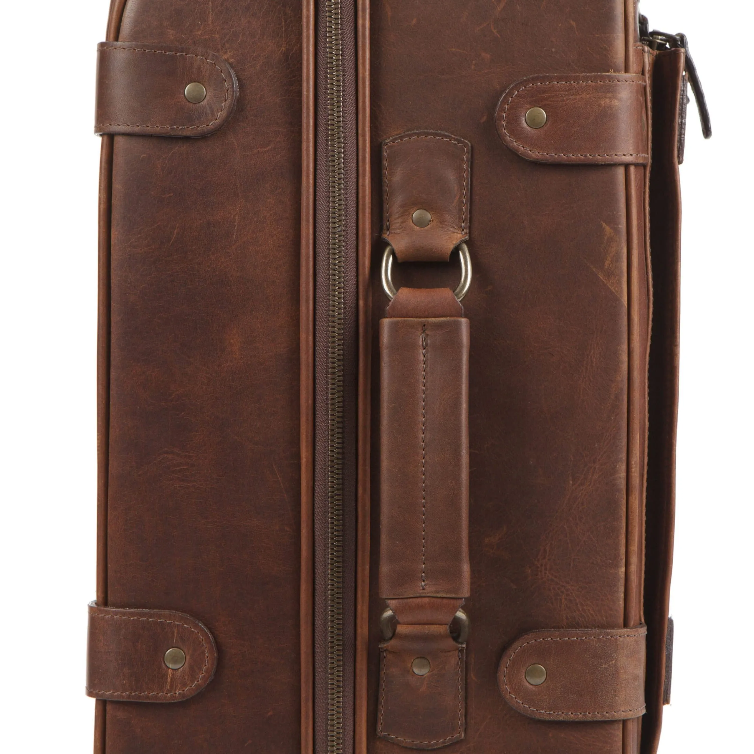 Parker Carry-On Suitcase in Baldwin Oak by Moore & Giles