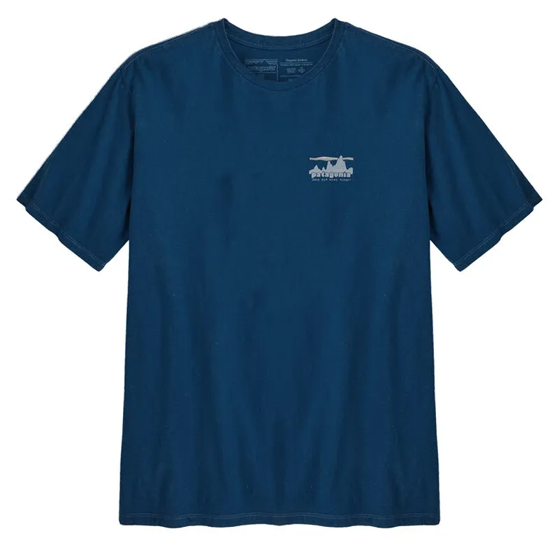 Patagonia 73 Skyline Organic T-Shirt Lagom Blue