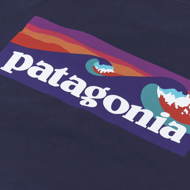 Patagonia Boardshort Logo Pocket Responsibili-Tee Stone Blue