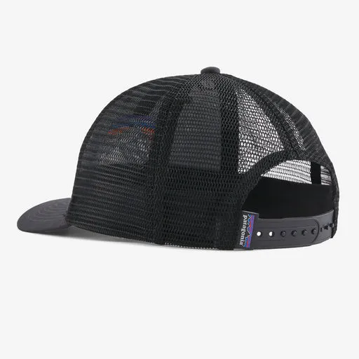 Patagonia Line Logo Ridge LoPro Trucker Hat-Ink Black