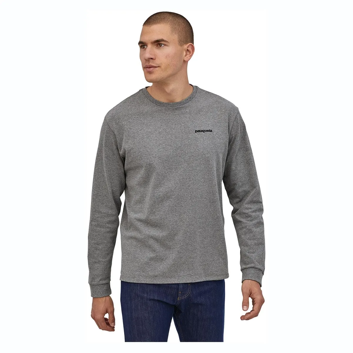 Patagonia Long-Sleeved P-6 Logo Responsibili-Tee