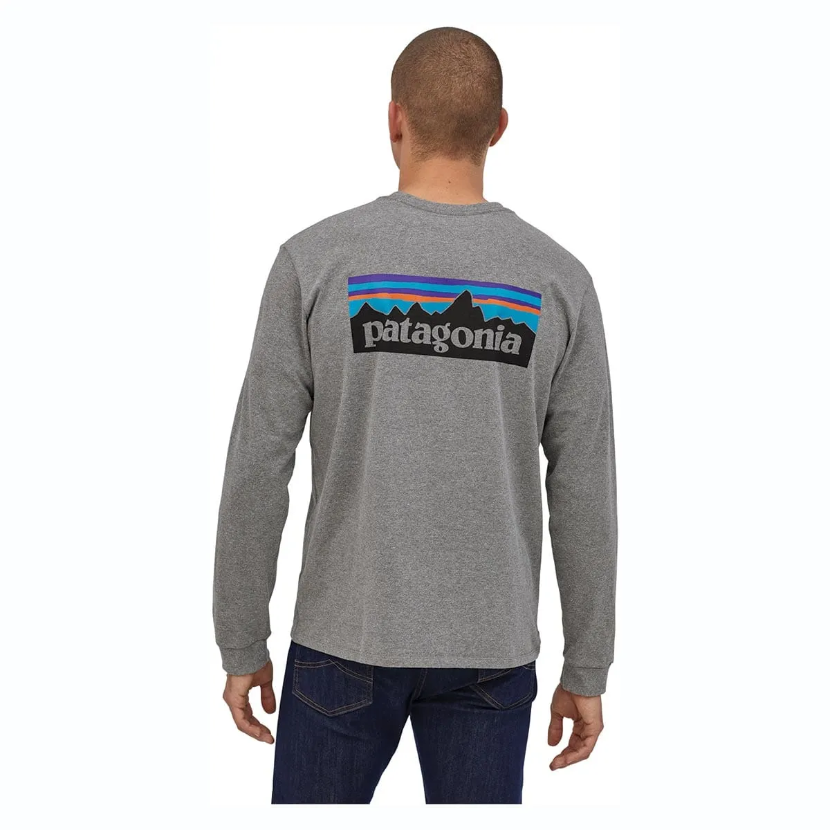 Patagonia Long-Sleeved P-6 Logo Responsibili-Tee