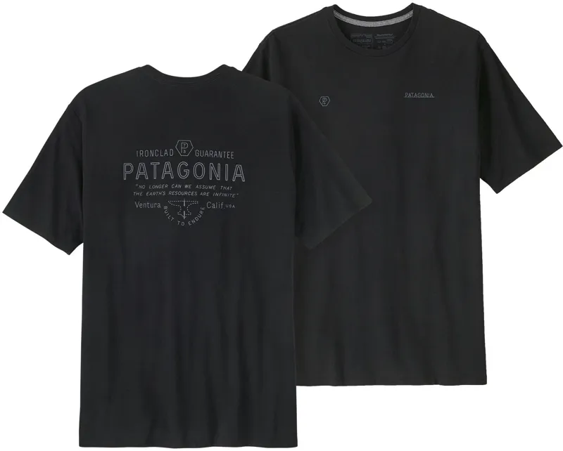 Patagonia Mens Forge Mark Responsibili-Tee - Black