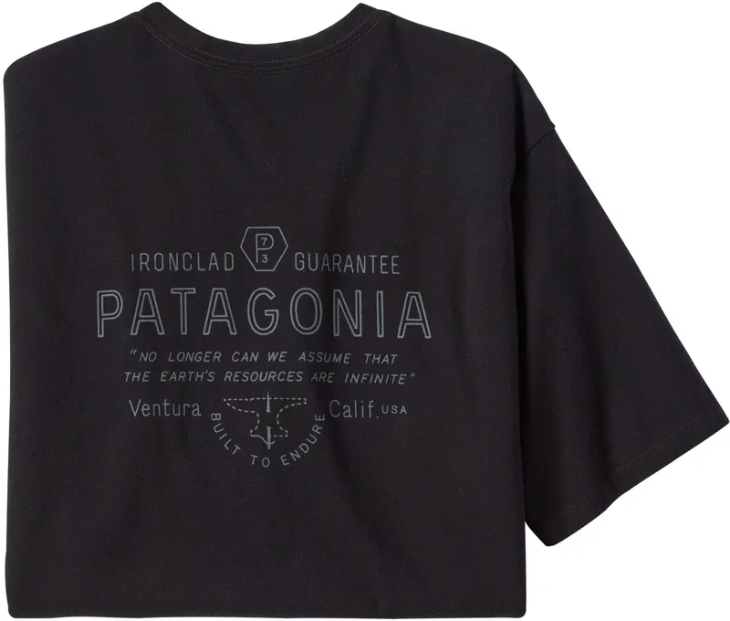 Patagonia Mens Forge Mark Responsibili-Tee - Black