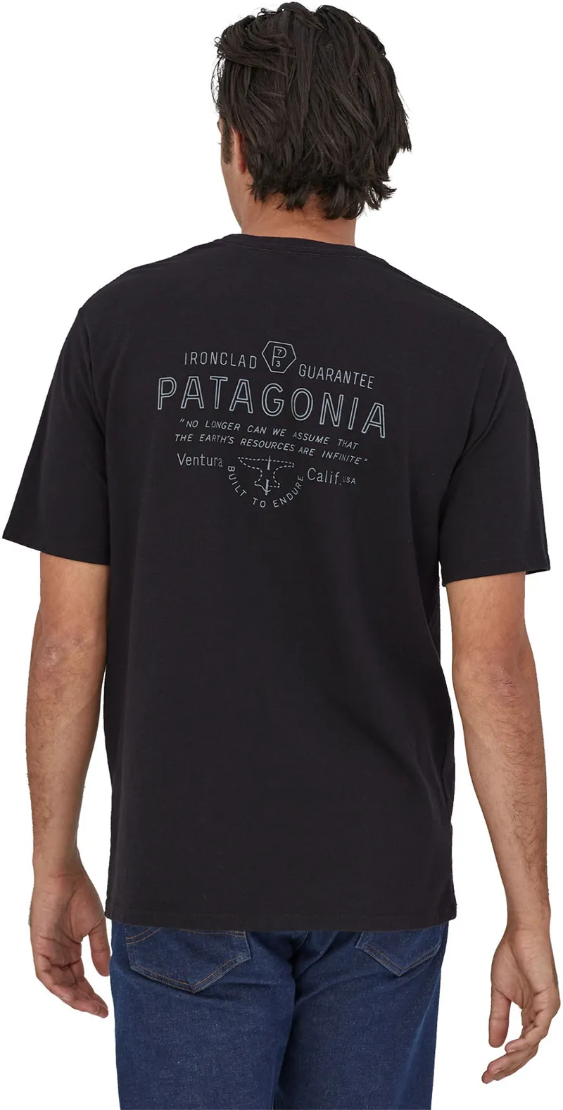 Patagonia Mens Forge Mark Responsibili-Tee - Black