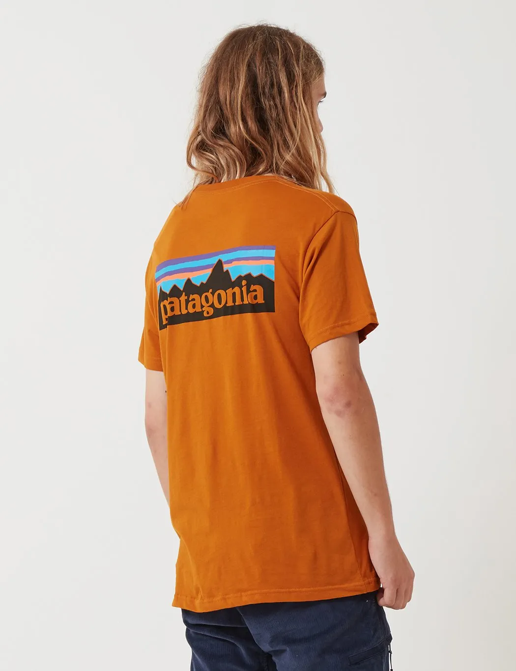 Patagonia P-6 Logo Organic T-Shirt - Hammonds Gold