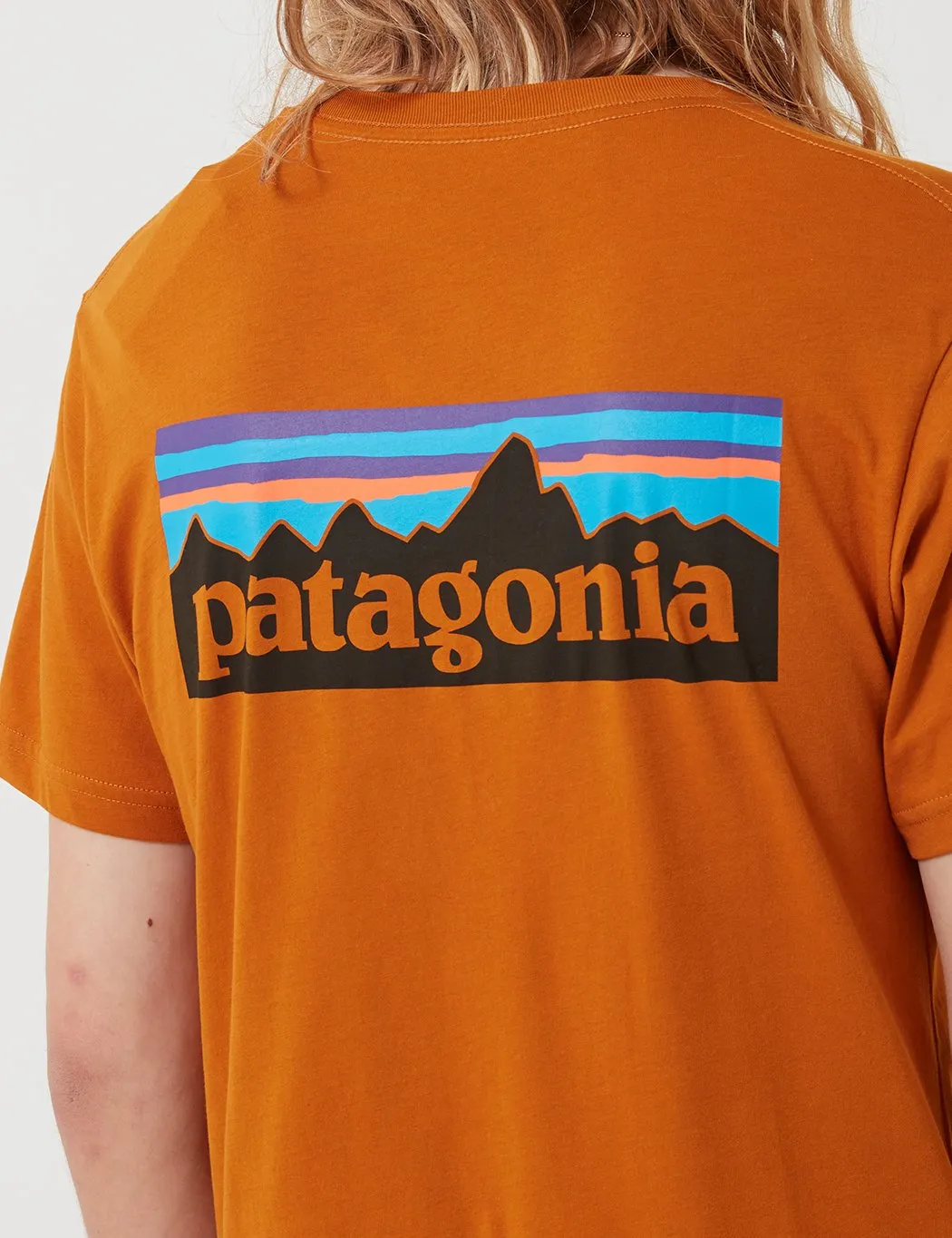 Patagonia P-6 Logo Organic T-Shirt - Hammonds Gold