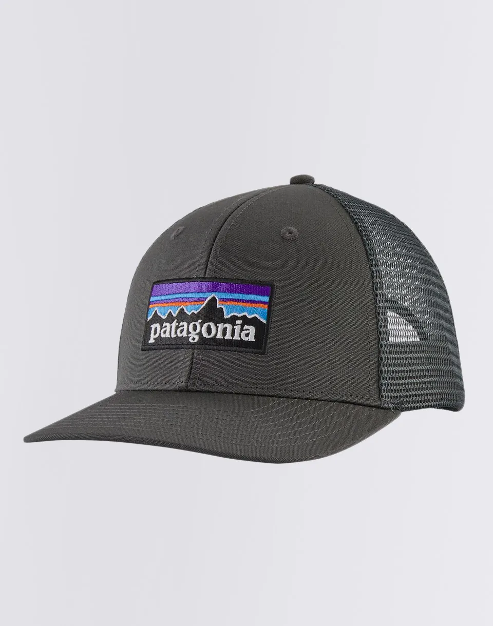 Patagonia P-6 Logo Trucker Hat Forge Grey