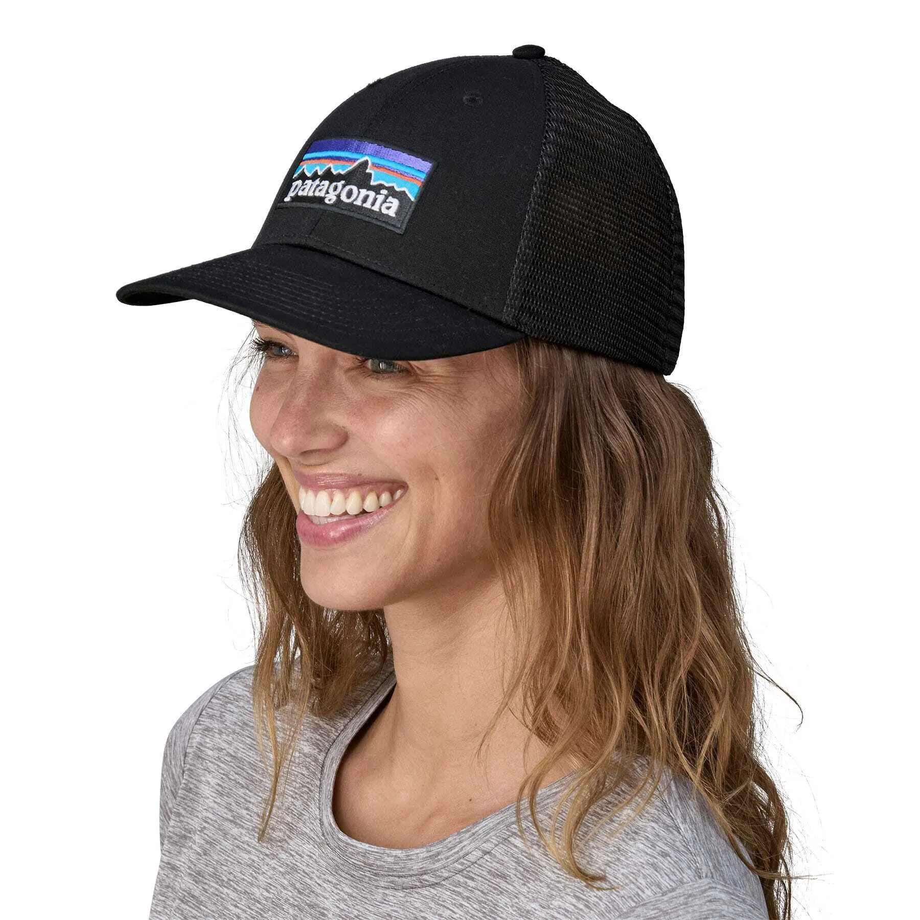 Patagonia P-6 LoPro Trucker Cap, Black