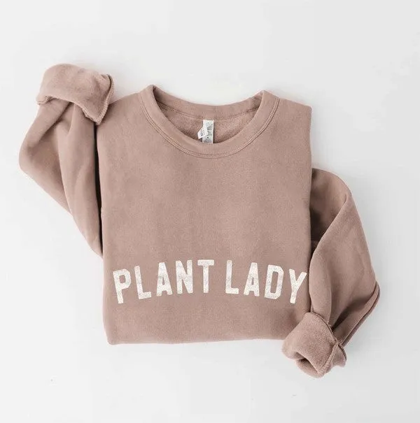 Plant Lady Unisex Crewneck Pullover Sweatshirt