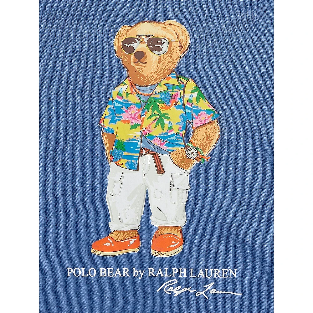 Polo Ralph Lauren Little Boy's Polo Bear Colourblocked Cotton T-Shirt