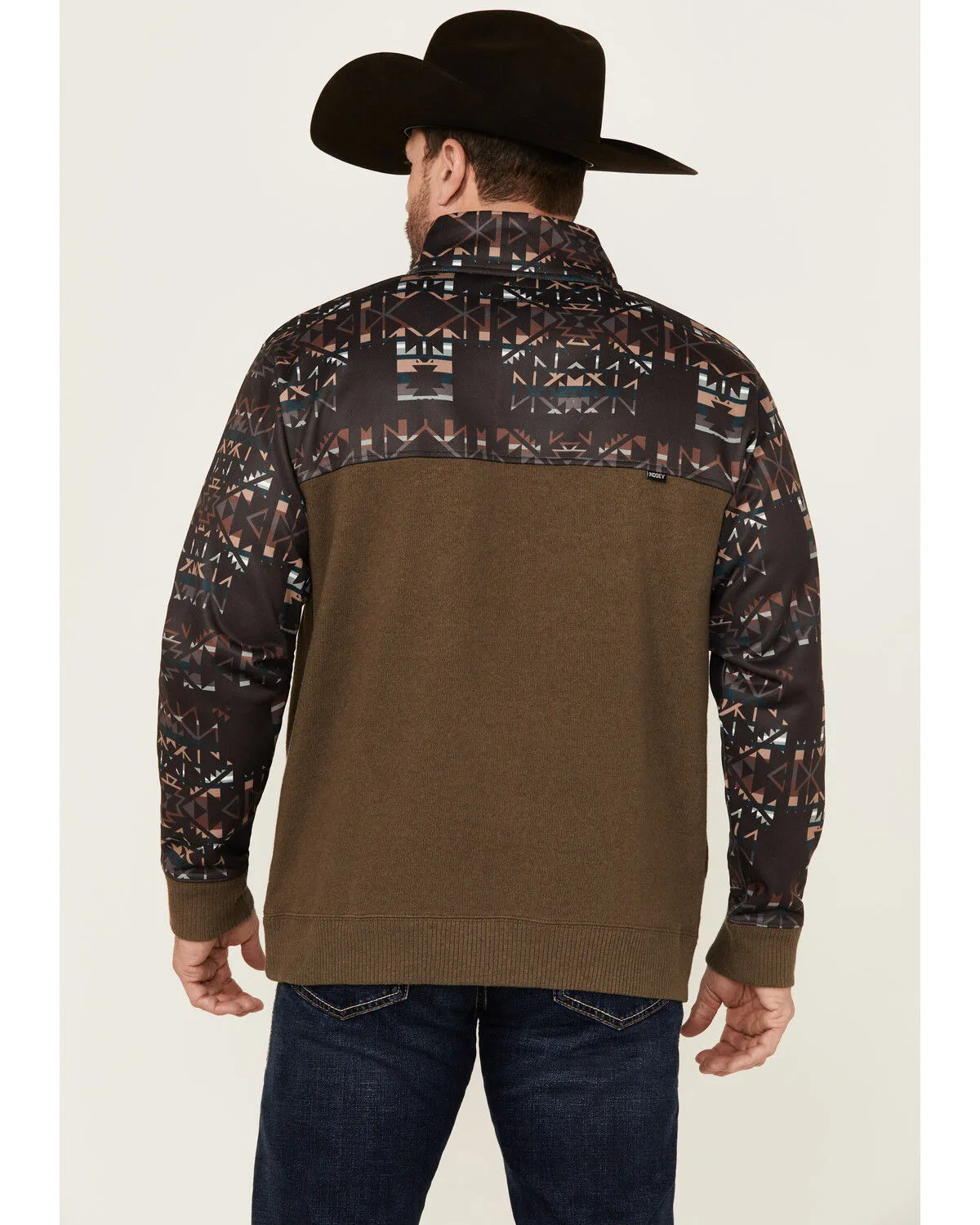 Product Name:  Hooey Men's Canyon Heathered Southwestern Block Pullover