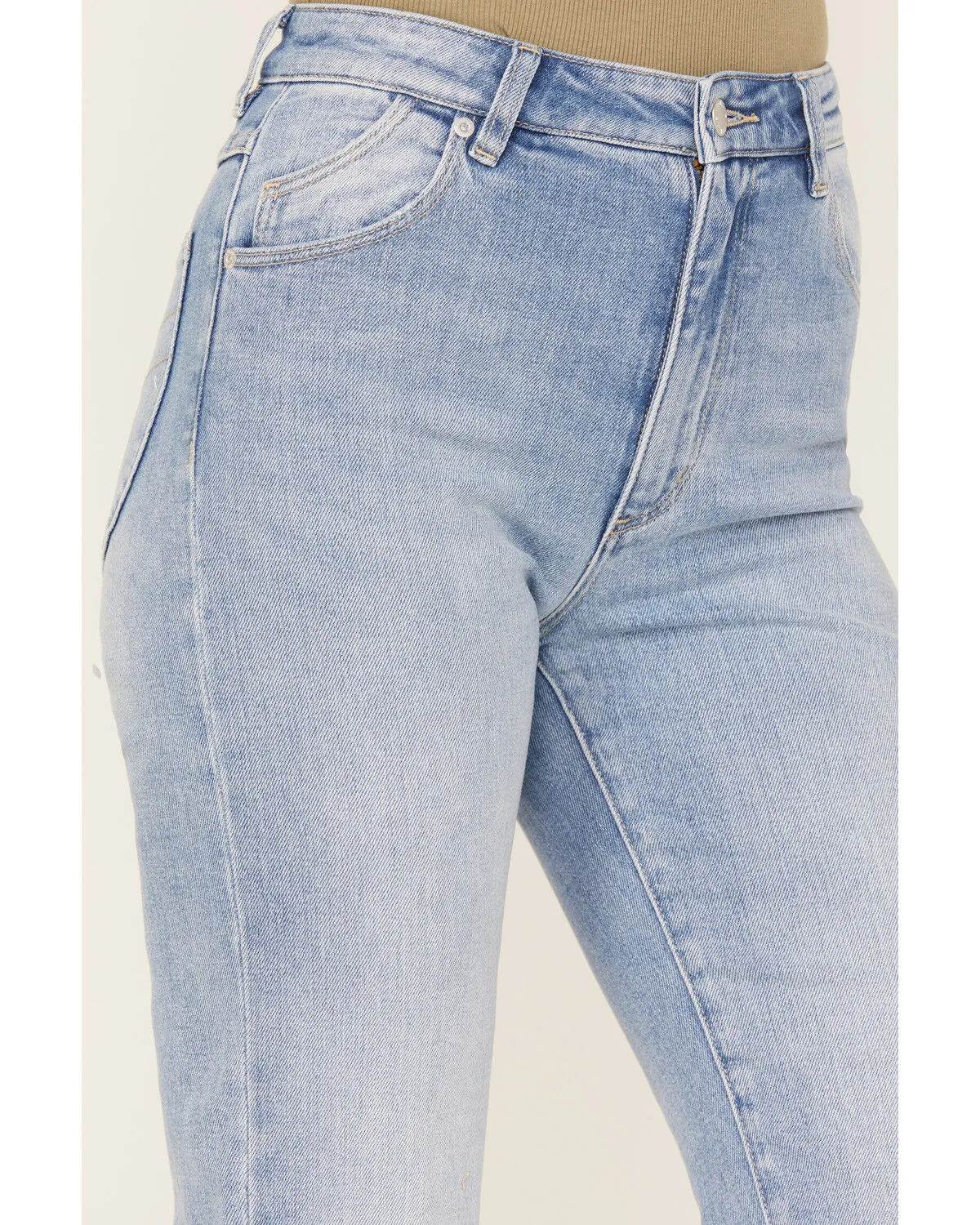 Product Name:  Rolla's Women's Light Medium Wash High Rise Bleeker Original Straight Jeans