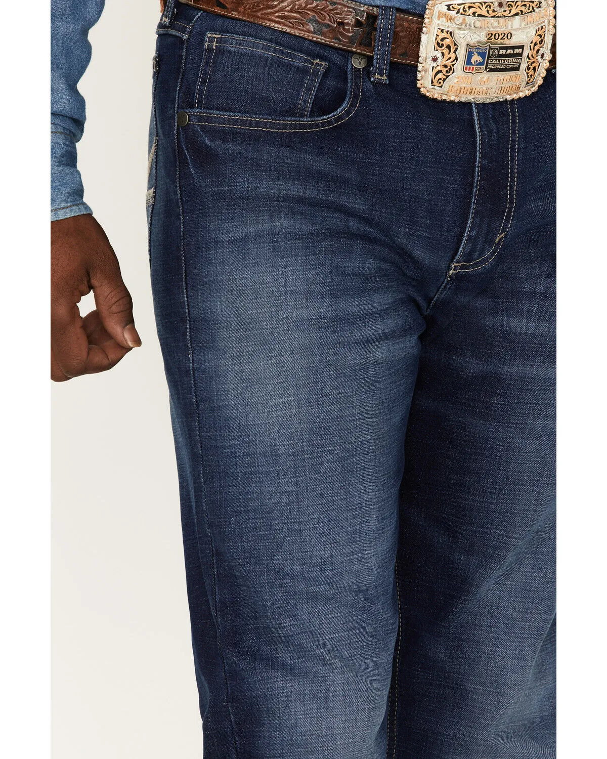 Product Name:  Wrangler 20X Men's 44MWX Fawnbrook Dark Wash Slim Straight Stretch Denim Jeans