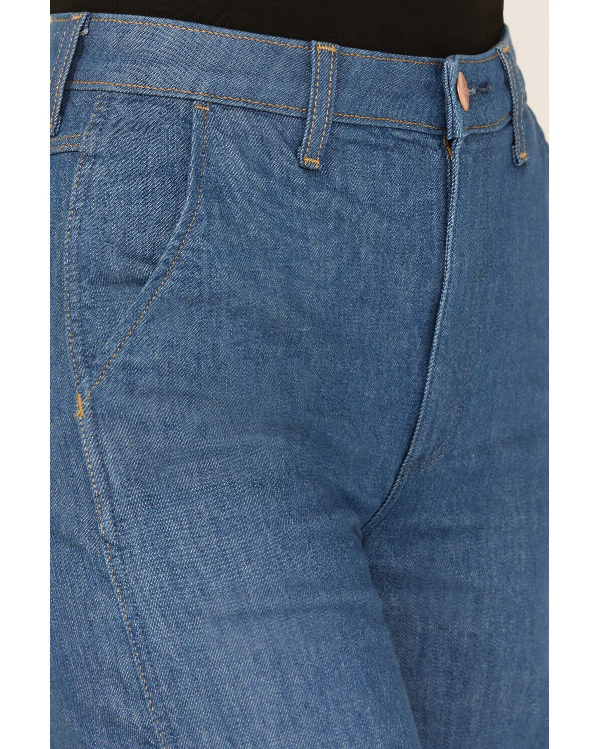 Product Name:  Wrangler Women's Medium Wash Original Rinse High Rise Trouser Stretch Denim Jeans