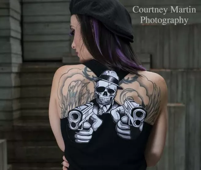 Punk Skull Tank Top: 2 Guns Skull Tank Top - Rebelsmarket