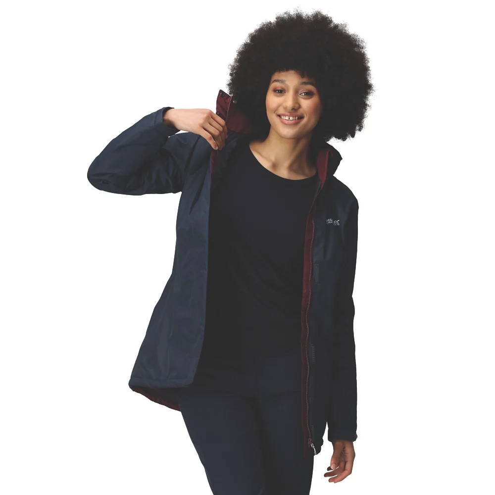 Regatta Blanchet II  Womens Waterproof Insulated Jacket Navy Size 12 - Screwfix