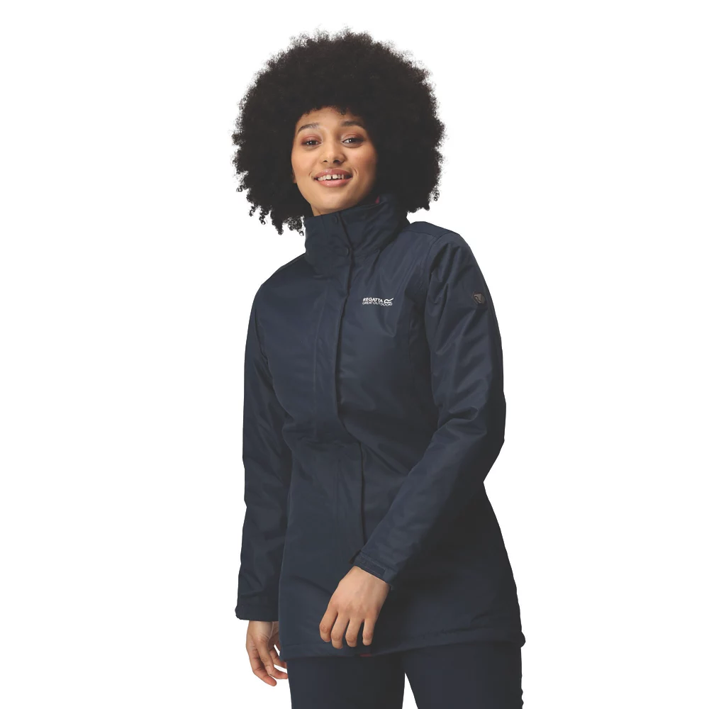 Regatta Blanchet II  Womens Waterproof Insulated Jacket Navy Size 12 - Screwfix