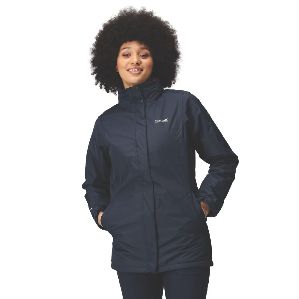 Regatta Blanchet II  Womens Waterproof Insulated Jacket Navy Size 12 - Screwfix