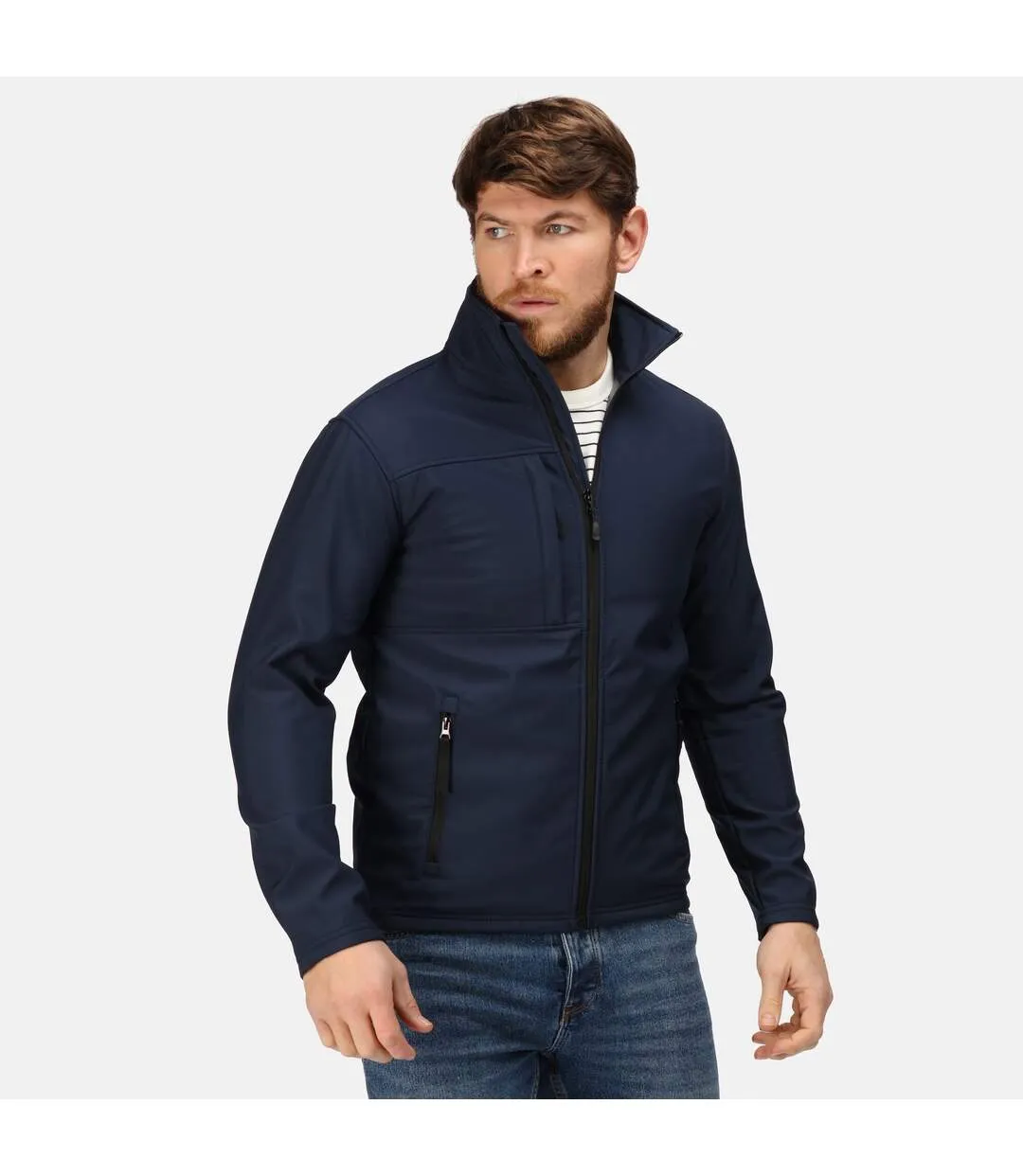 Regatta Professional Mens Octagon II Waterproof Softshell Jacket (Navy/Seal Grey) - UTRG2164